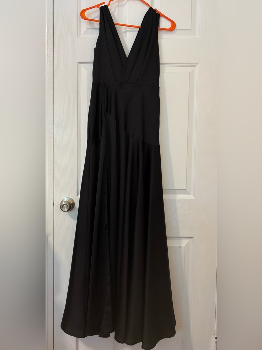 Free People x Fame and Partners Black Maxi Skirt with Flowing Panels